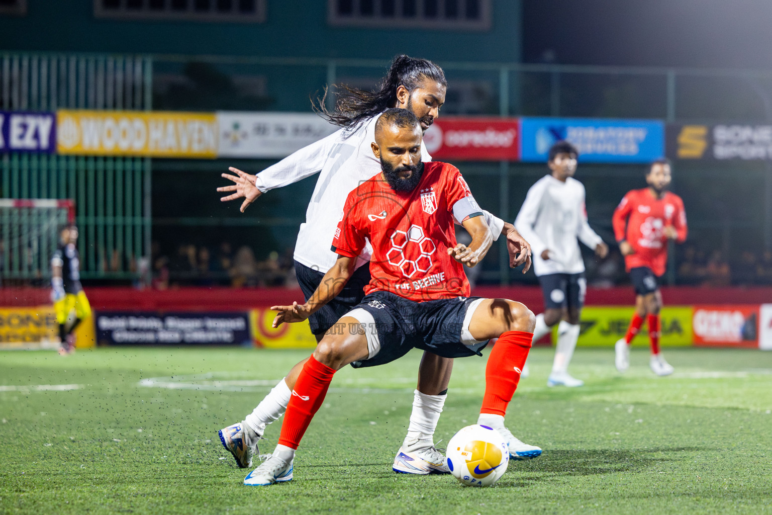 Th Omadhoo vs Th Thimarafushi in Day 18 of Golden Futsal Challenge 2025 was held on Wednesday, 22nd January 2025, in Hulhumale', Maldives. Photos: Nausham Waheed / images.mv