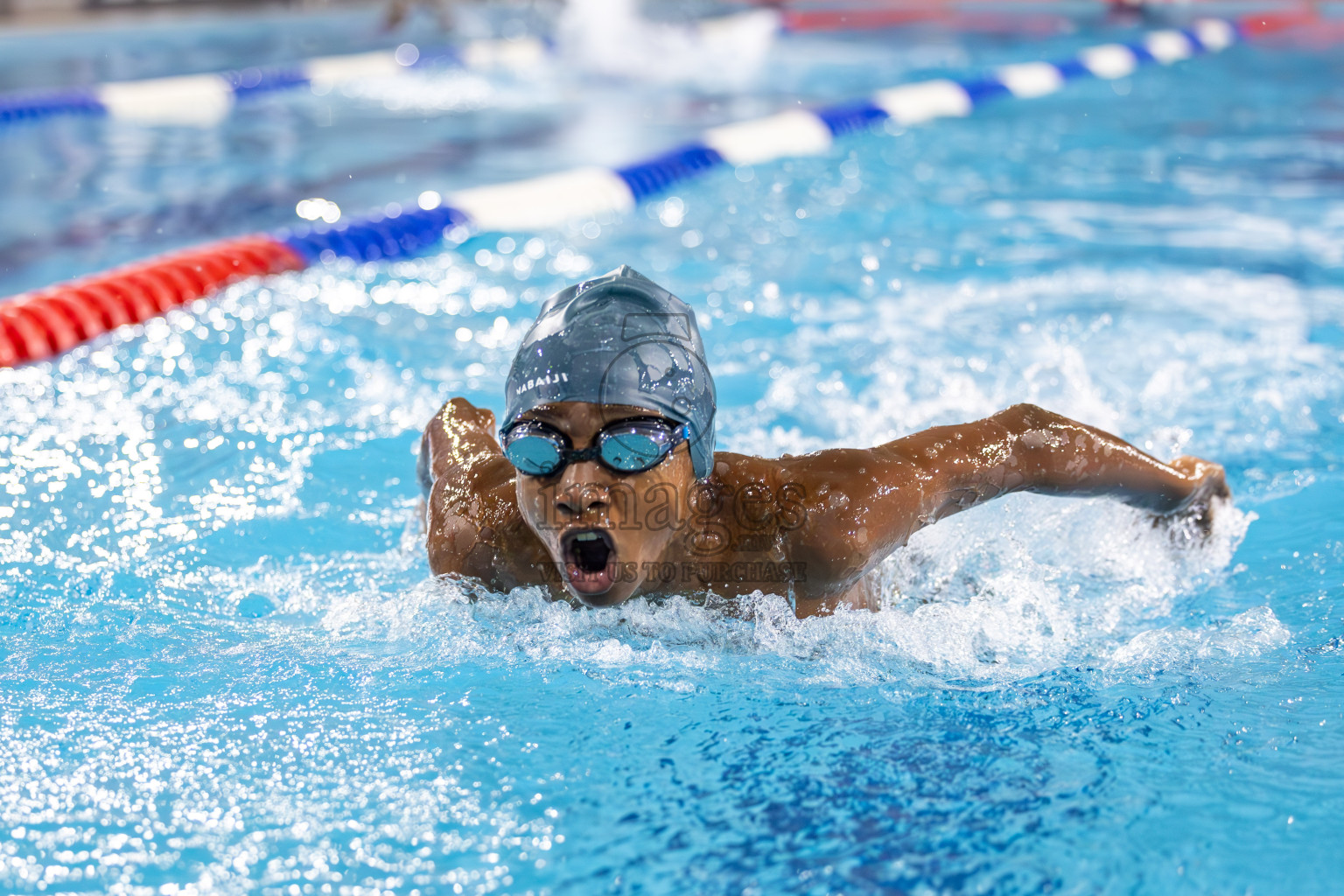 Day 2 of 20th BML Inter-school Swimming Competition 2024 held in Hulhumale', Maldives on Sunday, 13th October 2024. Photos: Ismail Thoriq / images.mv