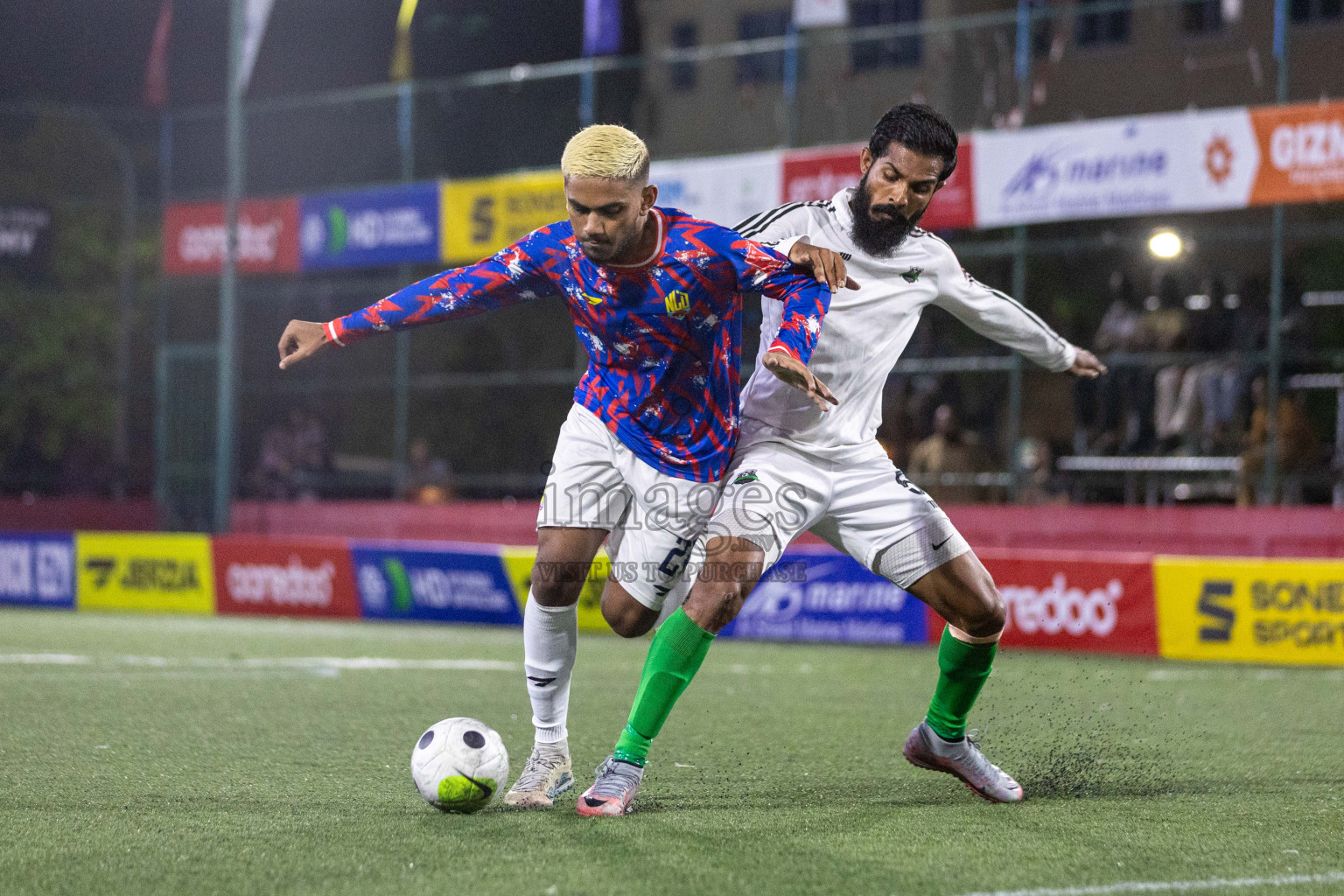 GA Dhaandhoo VS GA Nilandhoo in Day 14 of Golden Futsal Challenge 2024 was held on Sunday, 28th January 2024, in Hulhumale', Maldives Photos: Nausham Waheed / images.mv