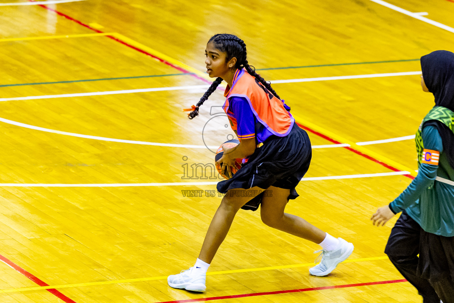 Day 4 of 25th Inter-School Netball Tournament was held in Social Center at Male', Maldives on Monday, 12th August 2024. Photos: Nausham Waheed / images.mv