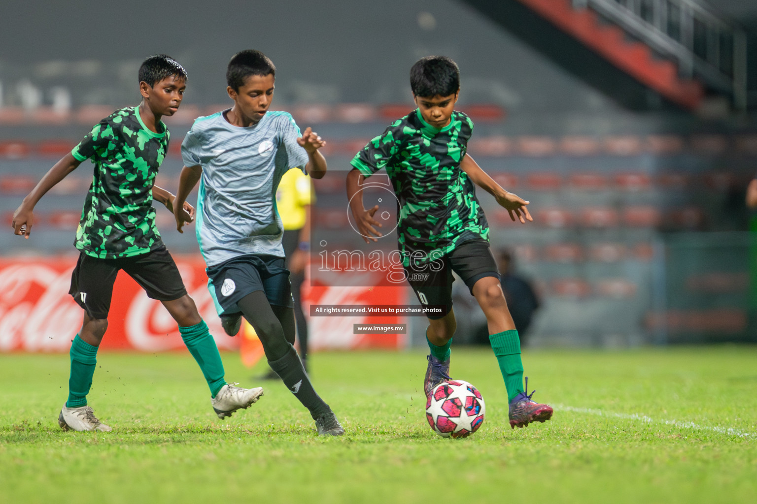 Kalaafaanu School vs Ahmadhiyya International School in the Final of FAM U13 Inter School Football Tournament 2022/23 was held in National Football Stadium on Sunday, 11th June 2023.  Photos: Mohamed Mahfooz Moosa / images.mv