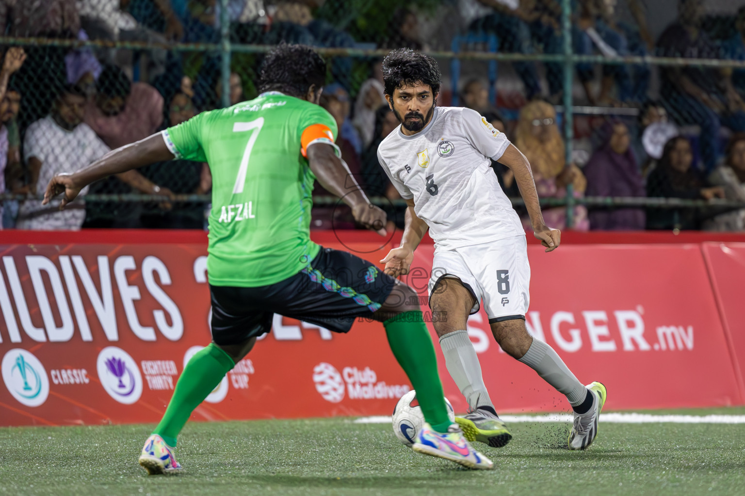 Team DJA vs Male' City Council in Club Maldives Classic 2024 held in Rehendi Futsal Ground, Hulhumale', Maldives on Tuesday, 10th September 2024.
Photos: Ismail Thoriq / images.mv