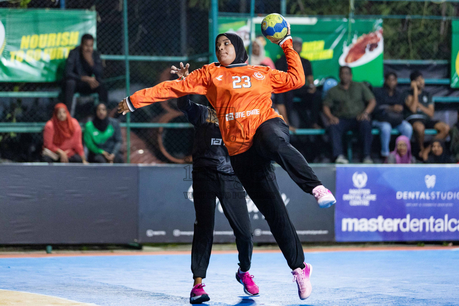 Day 16 of 10th National Handball Tournament 2023, held in Handball ground, Male', Maldives on Wednesday, 13th December 2023 Photos: Nausham Waheed/ Images.mv