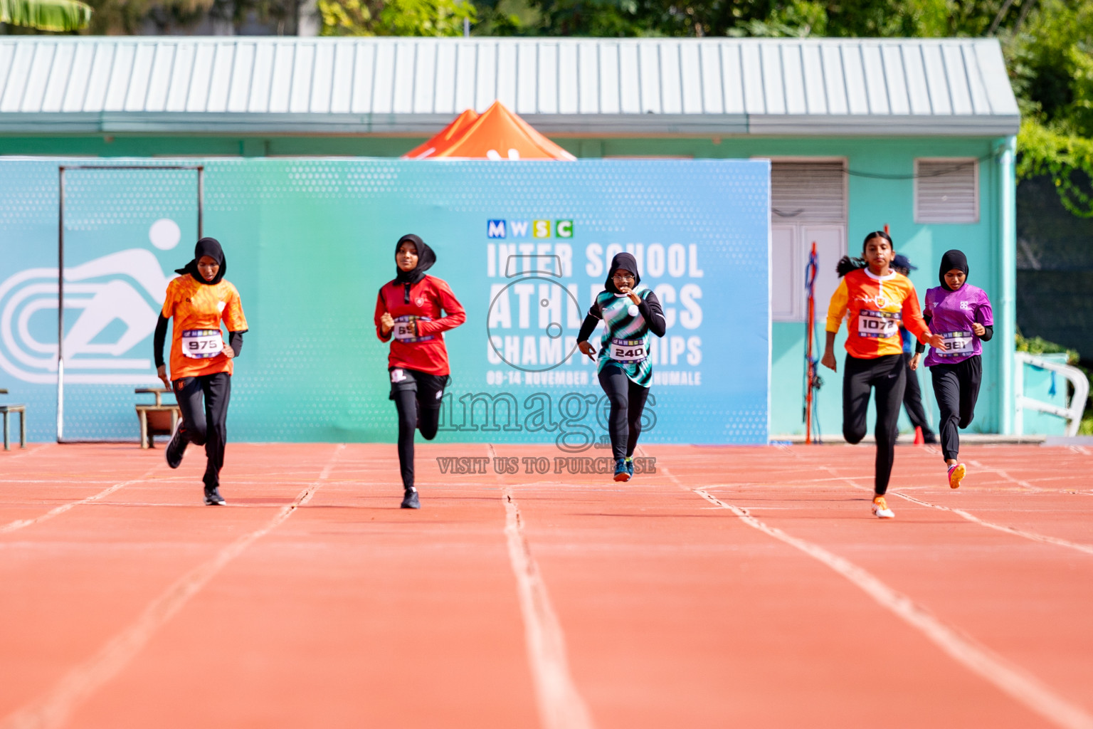 Day 3 of MWSC Interschool Athletics Championships 2024 held in Hulhumale Running Track, Hulhumale, Maldives on Monday, 11th November 2024. 
Photos by: Hassan Simah / Images.mv