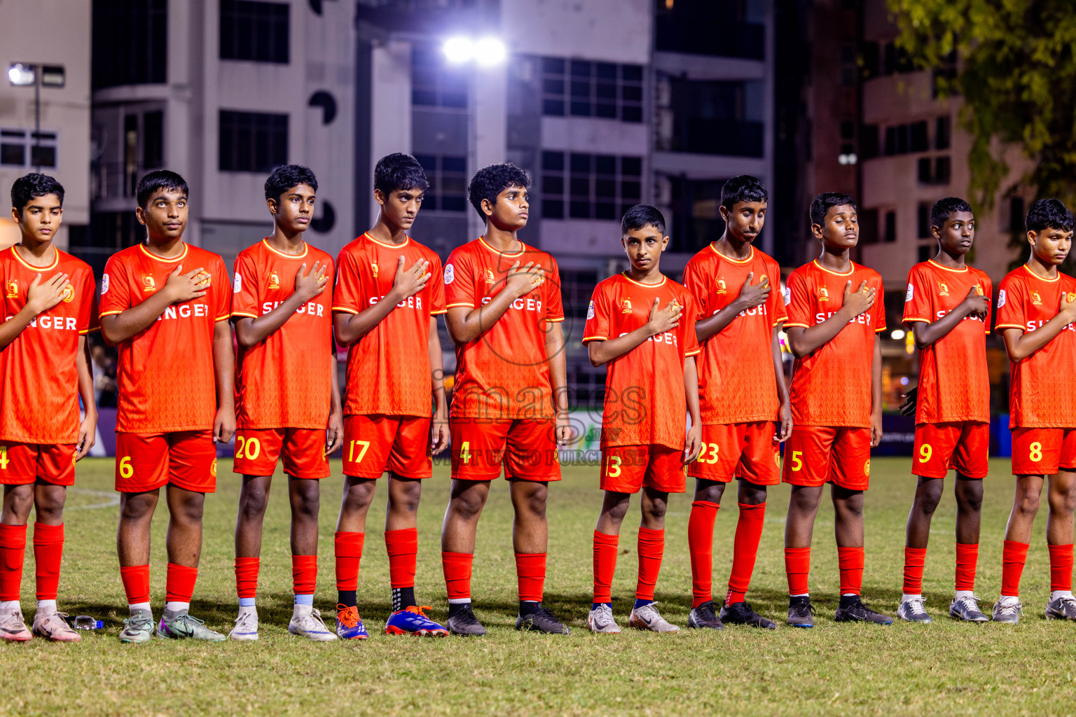 Victory Sports Club vs Hurriyya Sports Club (U14) in Day 9 of Dhivehi Youth League 2024 held at Henveiru Stadium on Saturday, 14th December 2024. Photos: Nausham Waheed / Images.mv