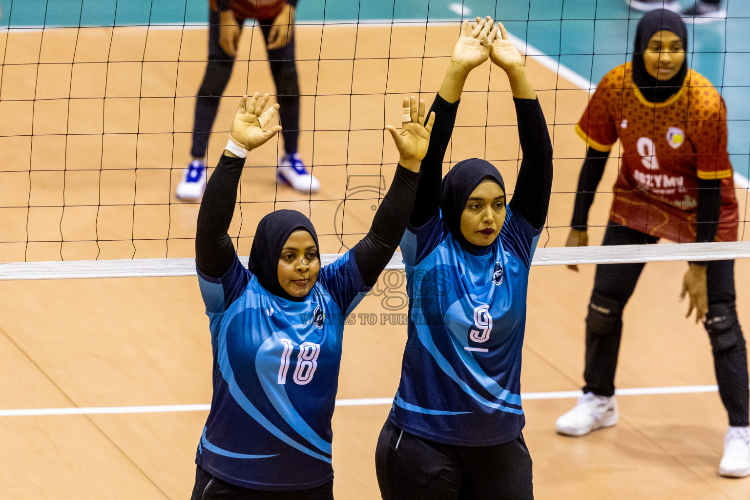 Day 2 of Women's Division of Milo VAM Cup 2024 held in Male', Maldives on Wednesday, 9th July 2024 at Social Center Indoor Hall Photos By: Nausham Waheed / images.mv