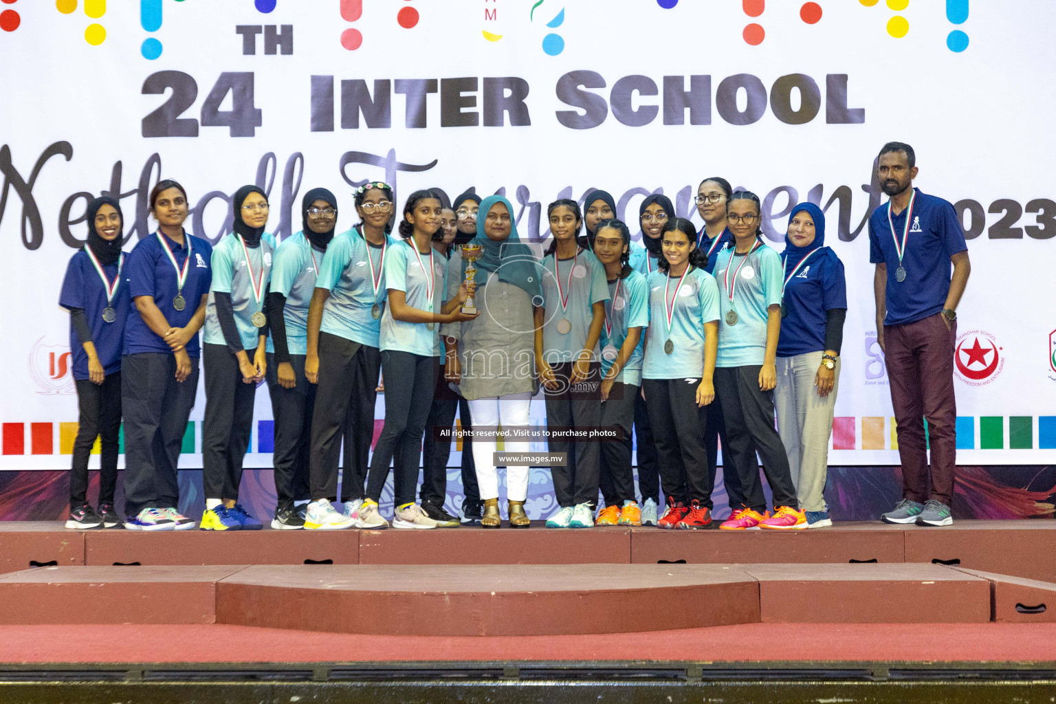 Final of 24th Interschool Netball Tournament 2023 was held in Social Center, Male', Maldives on 7th November 2023. Photos: Nausham Waheed / images.mv