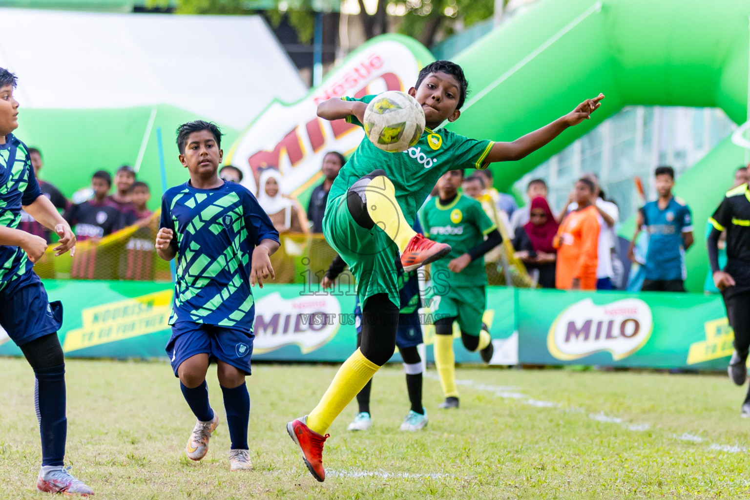 Day 4 of MILO Academy Championship 2024 - U12 was held at Henveiru Grounds in Male', Maldives on Sunday, 7th July 2024. Photos: Nausham Waheed / images.mv