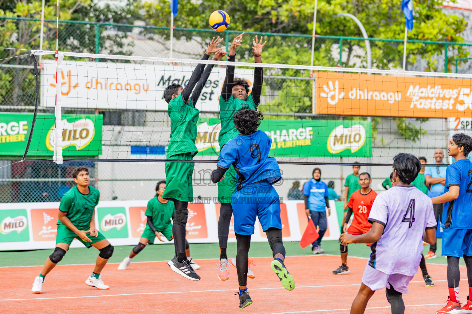 Milo National Junior Volleyball Championship 2025 Day 1 was held on Saturday, 22nd November 2025 at Ekuveni Turf Court Male', Maldives. Photos: Areef Adam / images.mv