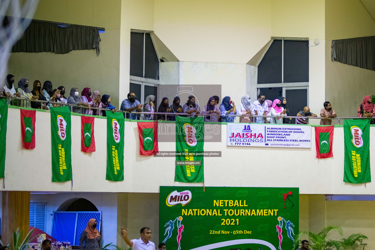 Kulhudhuffushi Youth & R.C vs Club Green Streets in the Finals of Milo National Netball Tournament 2021 (Women's) held on 5th December 2021 in Male', Maldives Photos: Ismail Thoriq / images.mv