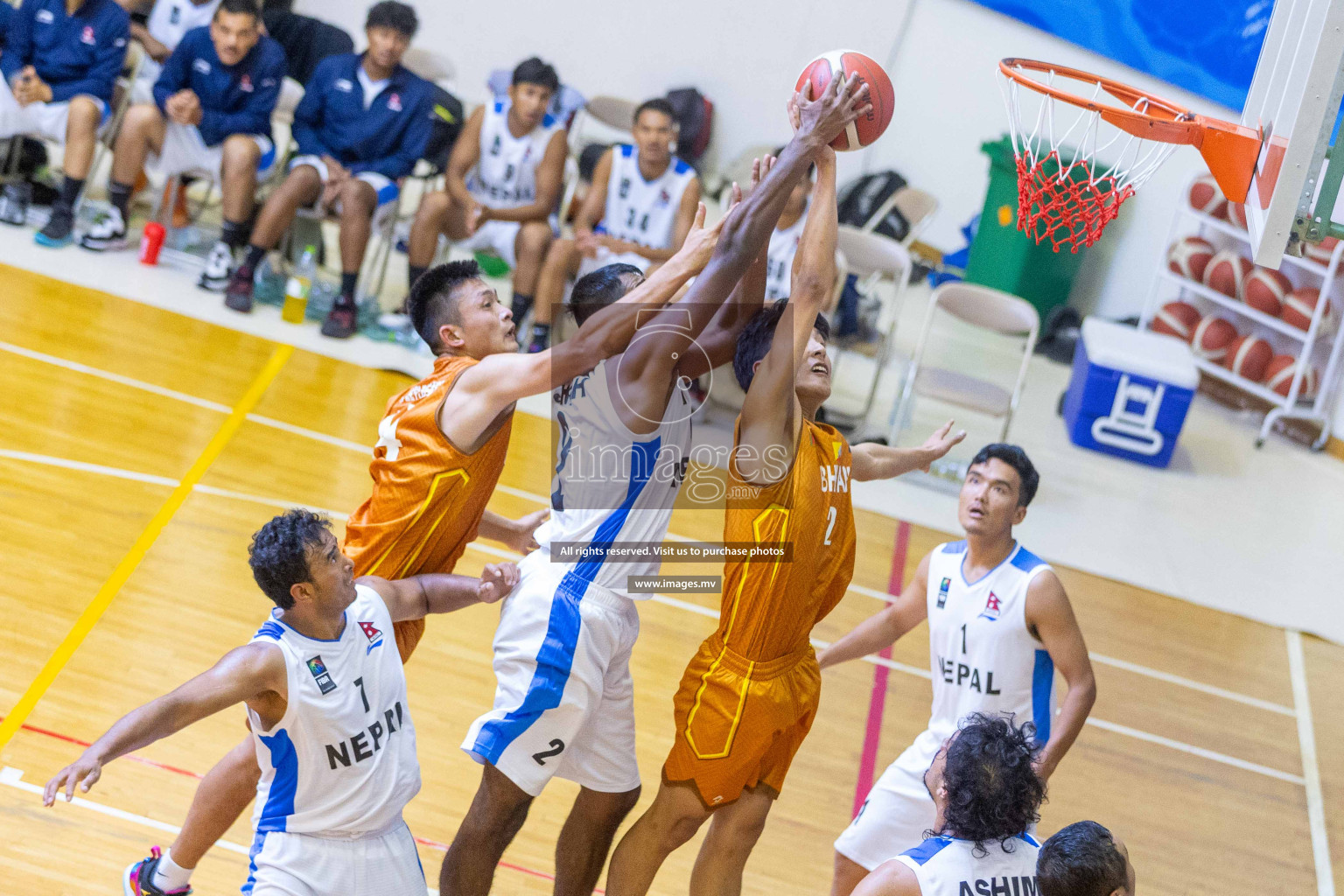 Bhutan vs Nepal in the semi final of Five Nation Championship 2023 was held in Social Center, Male', Maldives on Tuesday, 20th June 2023. Photos: Ismail Thoriq / images.mv