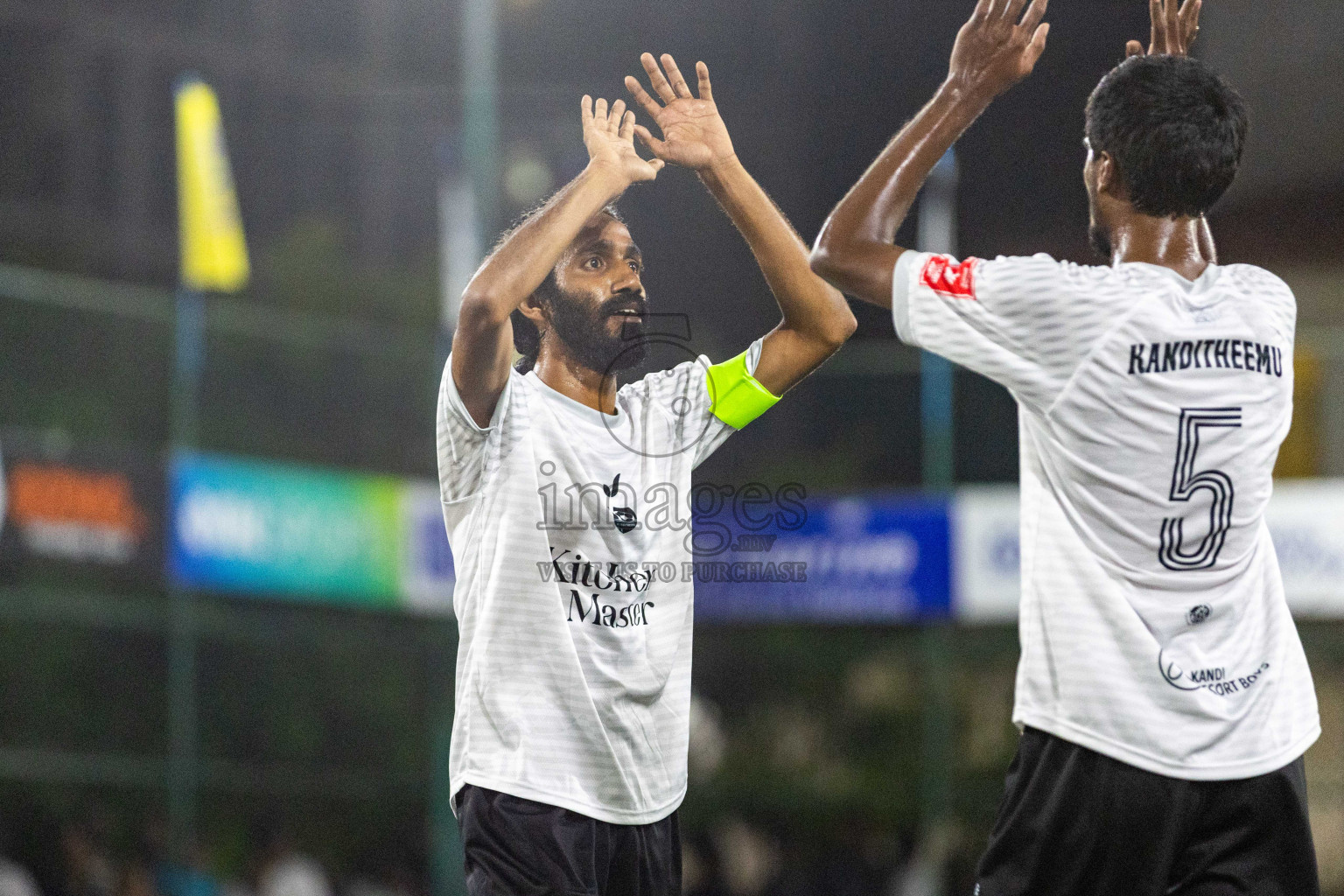 Sh Maroshi vs Sh Kanditheemu in Day 8 of Golden Futsal Challenge 2024 was held on Monday, 22nd January 2024, in Hulhumale', Maldives Photos: Nausham Waheed / images.mv