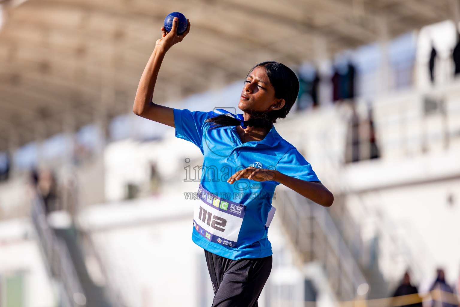 Day 4 of MWSC Interschool Athletics Championships 2024 held in Hulhumale Running Track, Hulhumale, Maldives on Tuesday, 12th November 2024. Photos by: Nausham Waheed / Images.mv