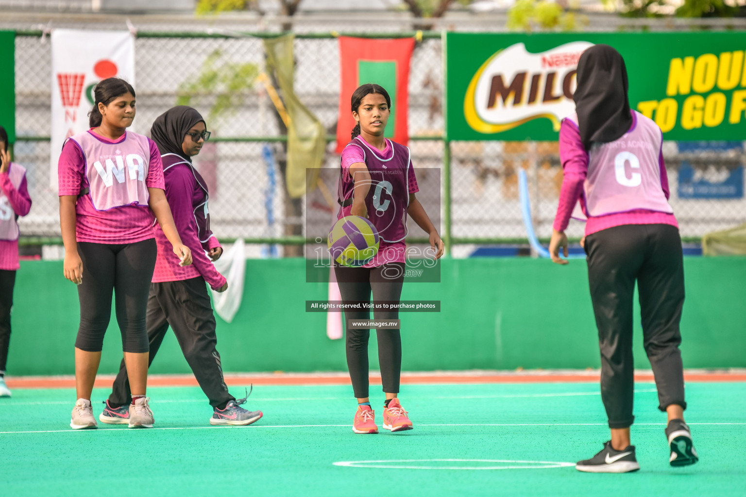 Day 10 of Junior Netball Championship 2022 held in Male', Maldives. Photos by Nausham Waheed