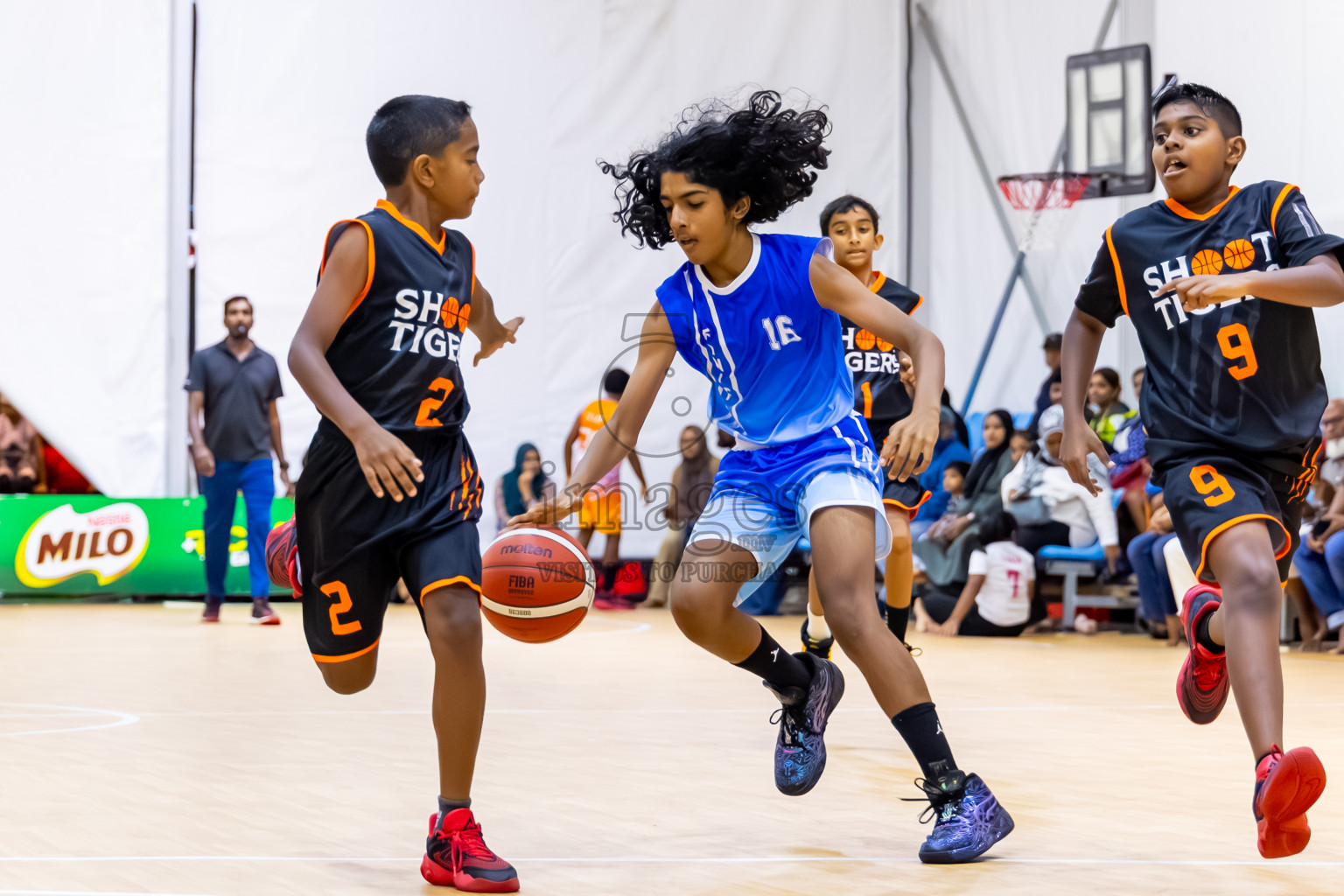 Day 2 of Milo 5 x 5 Junior Challenge 2025 - Basketball tournament held in Basketball Training Center, Male', Maldives on Friday, 10th October 2025. Photos by: Nausham Waheed / Images.mv