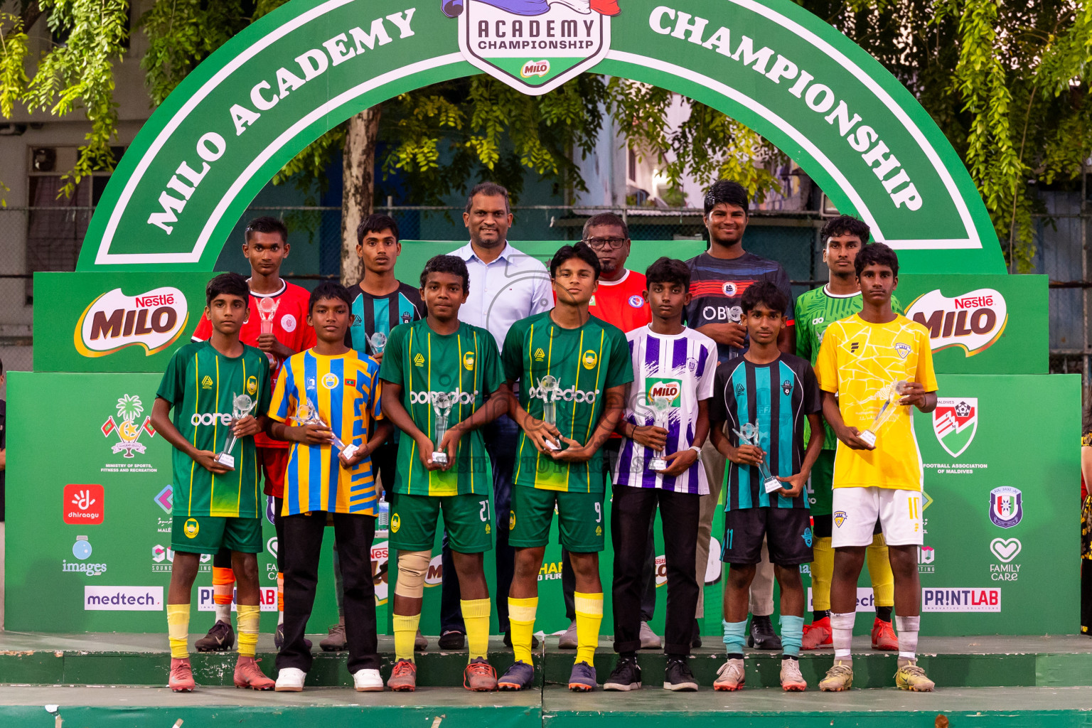 Day 5 of MILO Academy Championship 2025 (U14) was held on Monday, 3rd November 2025 at Henveiru Football Grounds, Male', Maldives . Photos: Nausham Waheed / images.mv