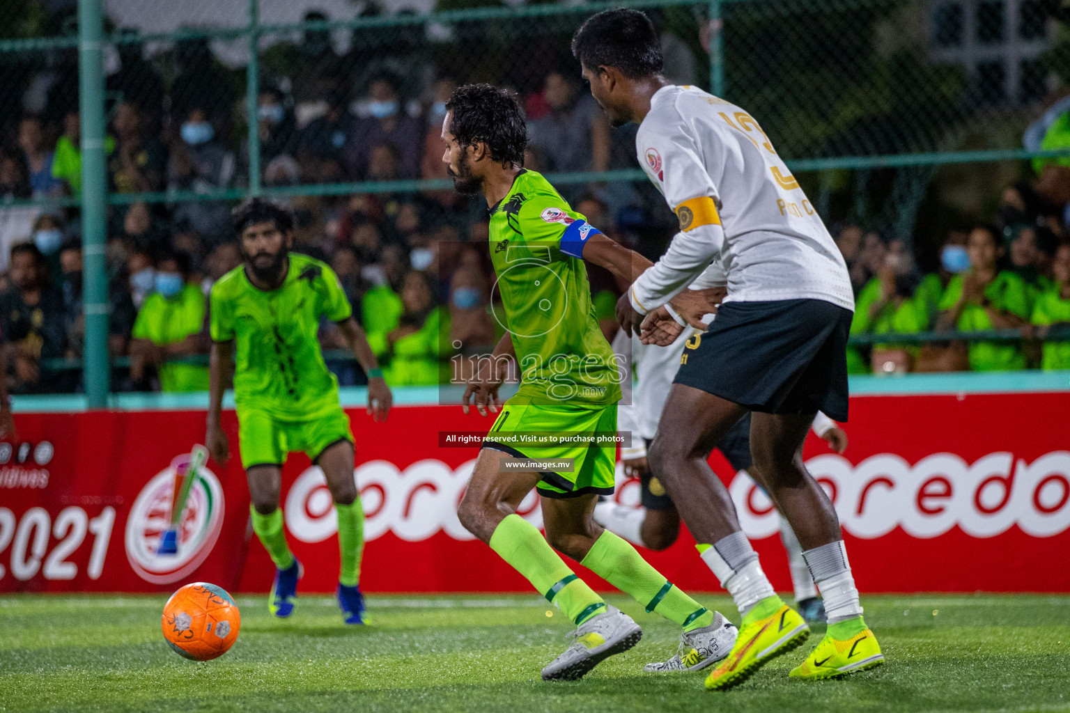 Team FSM Vs Prisons Club in the Semi Finals of Club Maldives 2021 held in Hulhumale, Maldives on 15 December 2021. Photos: Ismail Thoriq / images.mv