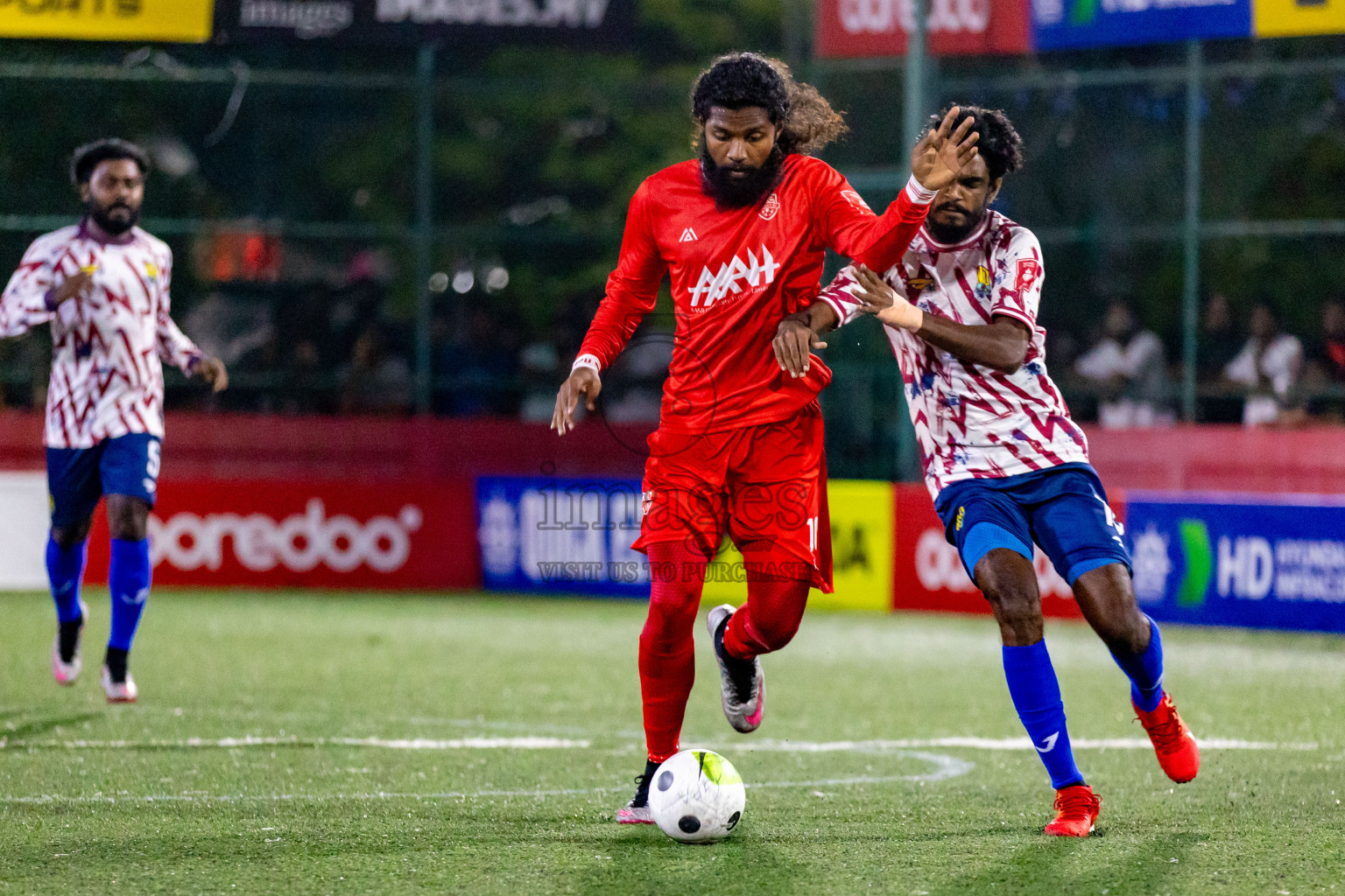 GA. Nilandhoo vs GA. Kondey in Day 19 of Golden Futsal Challenge 2024 was held on Friday, 2nd February 2024 in Hulhumale', Maldives 
Photos: Hassan Simah / images.mv