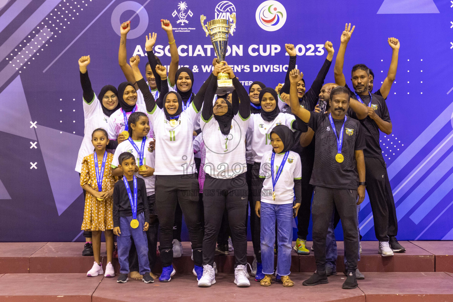 Final of Women's Division of Volleyball Association Cup 2023 held in Male', Maldives on Monday, 25th December 2023 at Social Center Indoor Hall Photos By: Nausham Waheed /images.mv