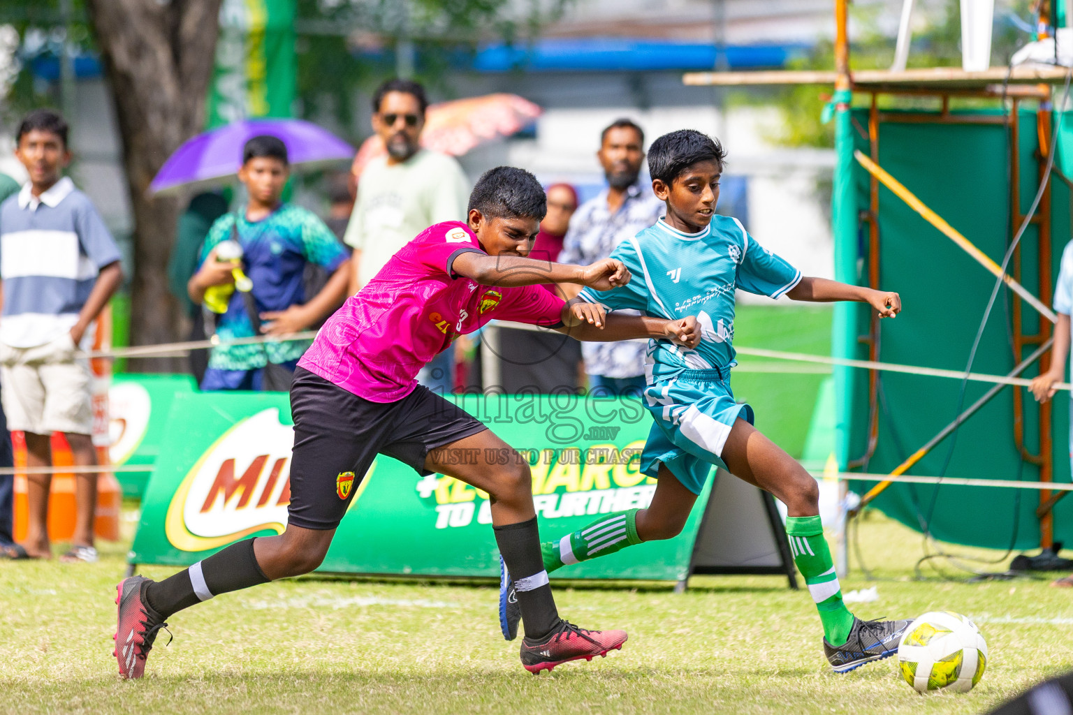 Day 2 of MILO Academy Championship 2025 (U-12) was held at Henveiru Stadium in Male', Maldives on Friday, 2nd May 2025. Photos: Mohamed Mahfooz Moosa / images.mv