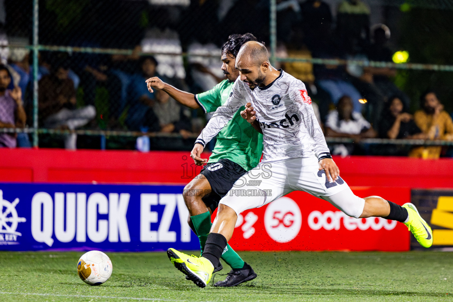 GDh Madaveli VS GDh Thinadhoo in Day 7 of Golden Futsal Challenge 2025 was held on Saturday, 11th January 2025, in Hulhumale', Maldives Photos: Nausham Waheed / images.mv