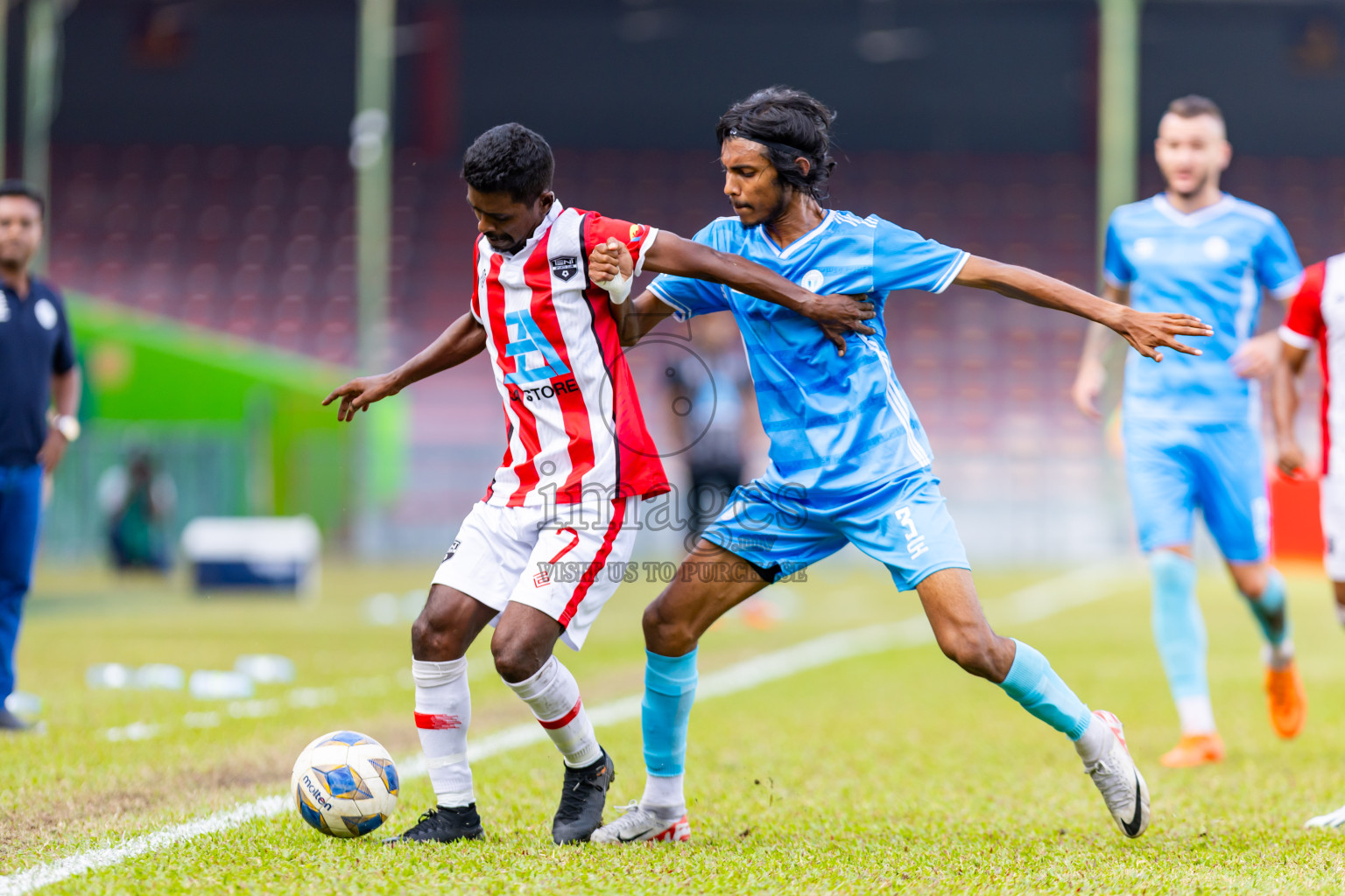 Tent SC vs Lagoons SC in the Quarter Final of Second Division 2023 in Male' Maldives on Thursday, 8th February 2023. Photos: Nausham Waheed / images.mv