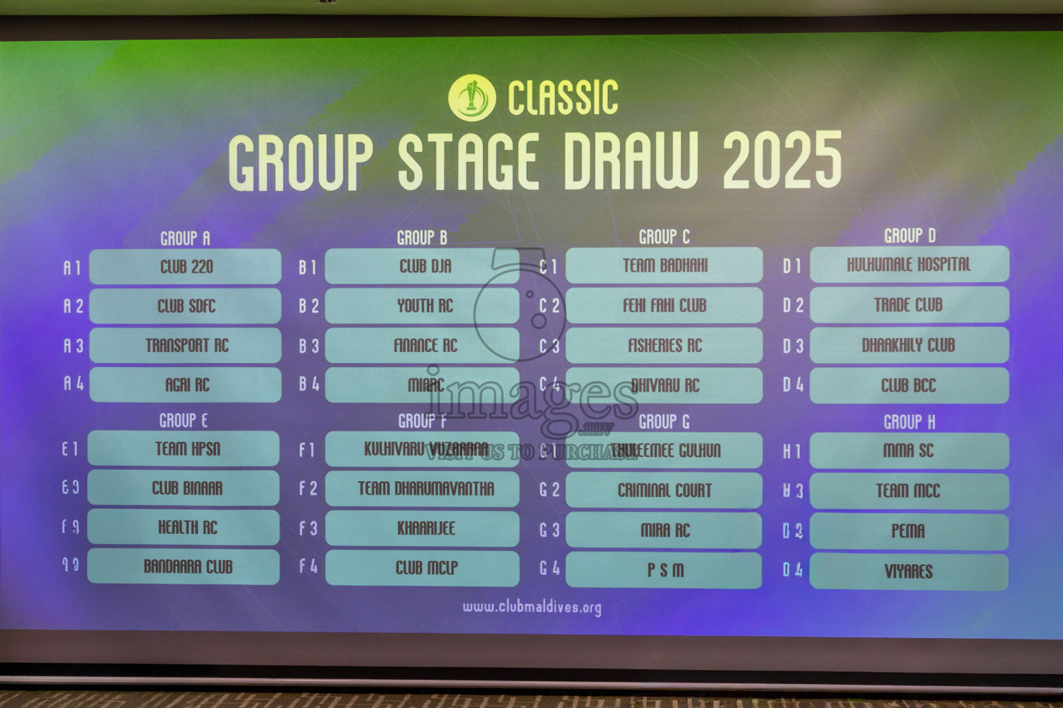 Draw Ceremony of Club Maldives Tournaments 2025 was held at HDC Exhibition Hall in Hulhumale', Maldives on Saturday, 23rd August 2025. Photos: Mohamed Mahfooz Moosa / images.mv