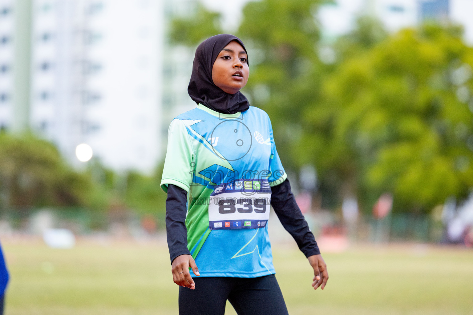 Day 2 of MWSC Interschool Athletics Championships 2024 held in Hulhumale Running Track, Hulhumale, Maldives on Sunday, 10th November 2024. 
Photos by: Hassan Simah / Images.mv