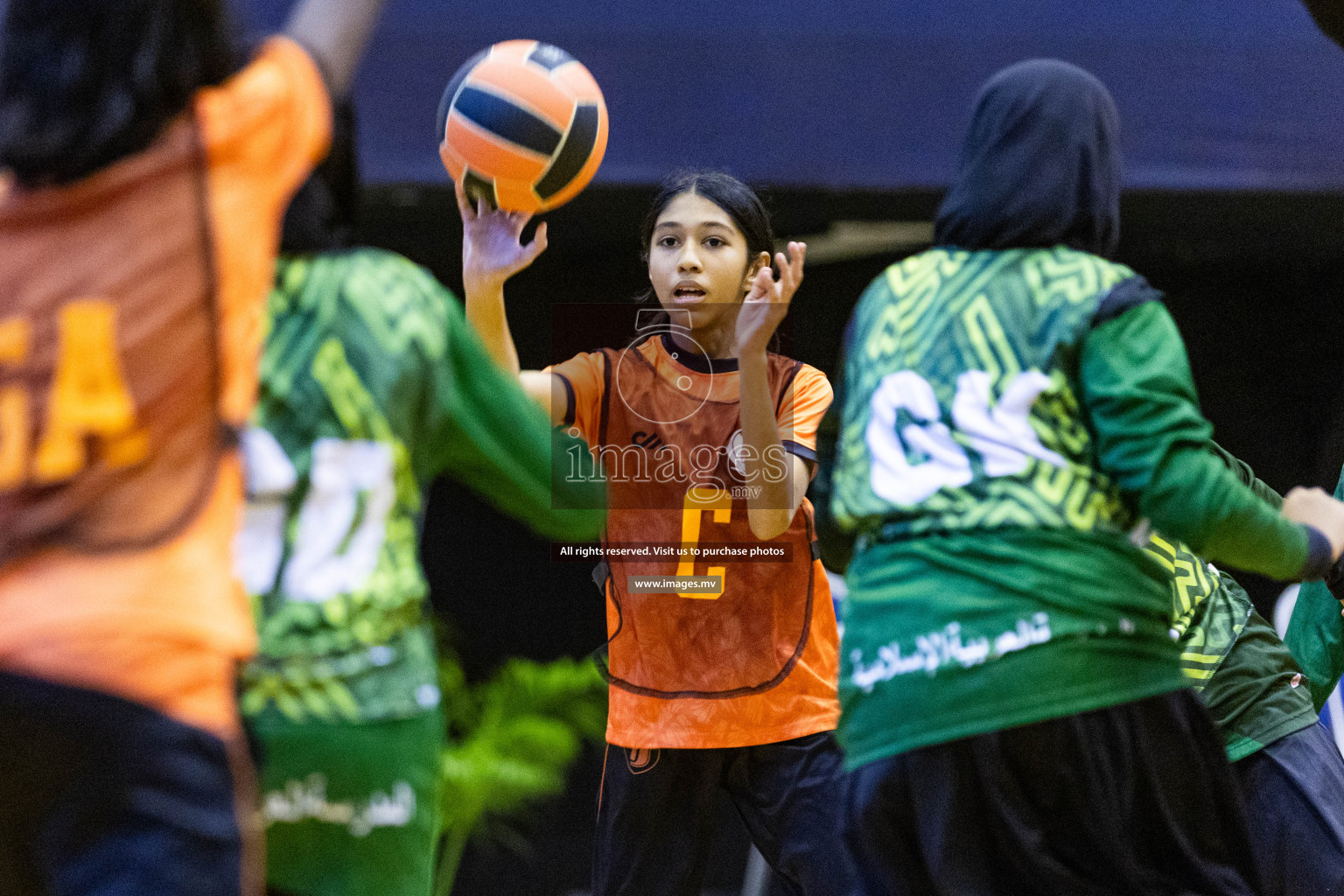 Day3 of 24th Interschool Netball Tournament 2023 was held in Social Center, Male', Maldives on 29th October 2023. Photos: Nausham Waheed, Mohamed Mahfooz Moosa / images.mv