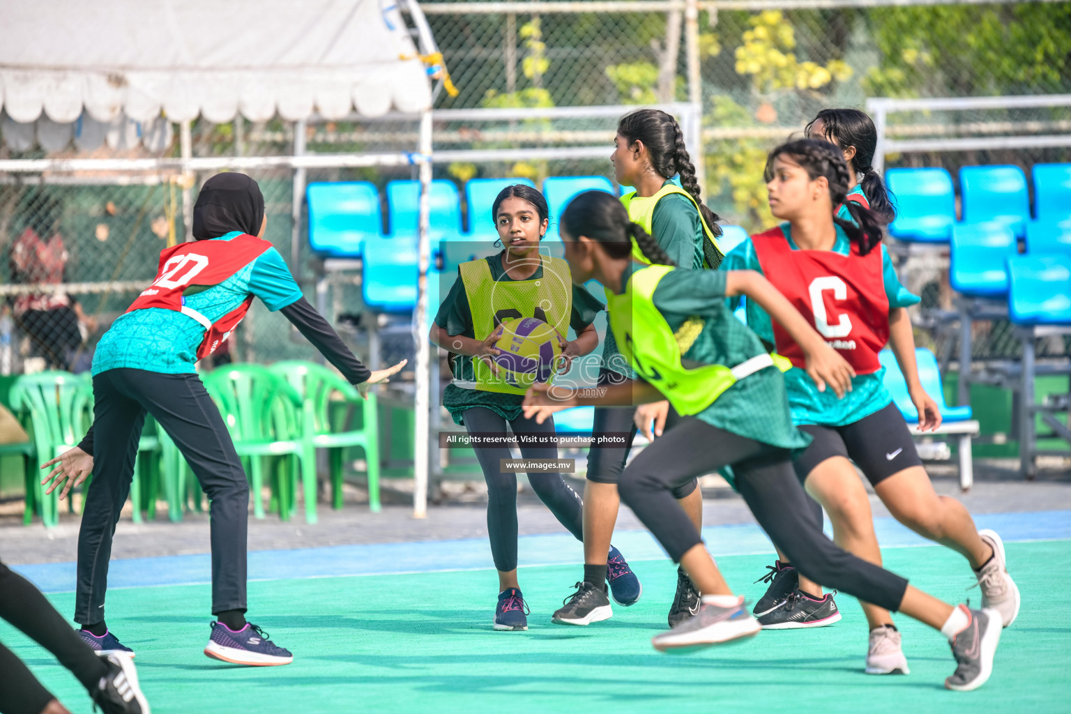 Day 11 of Junior Netball Championship 2022 held in Male', Maldives. Photos by Nausham Waheed