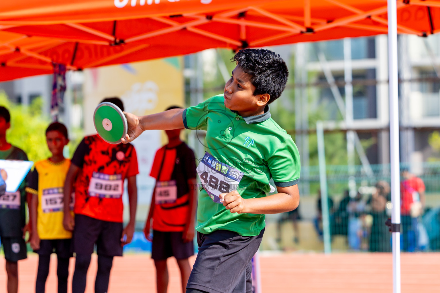 Day 4 of MWSC Interschool Athletics Championships 2024 held in Hulhumale Running Track, Hulhumale, Maldives on Tuesday, 12th November 2024. Photos by: Nausham Waheed / Images.mv