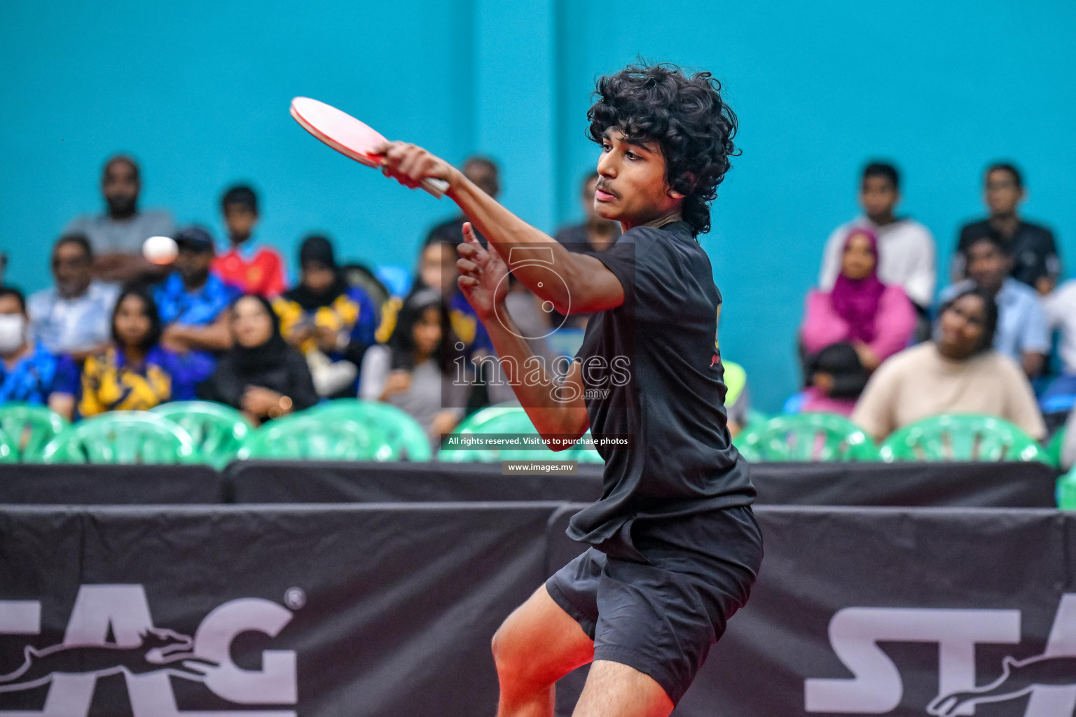 Final of 60th Table tennis tournament 2022 held in Male', Maldives on 30th December 2022. Photos: Nausham Waheed / images.mv