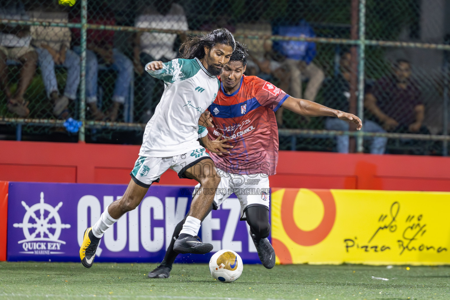 HDh Nellaidhoo vs HDh Kumundhoo in Day 1 of Golden Futsal Challenge 2025 on Sunday, 5th January 2025, in Hulhumale', Maldives
Photos: Ismail Thoriq / images.mv