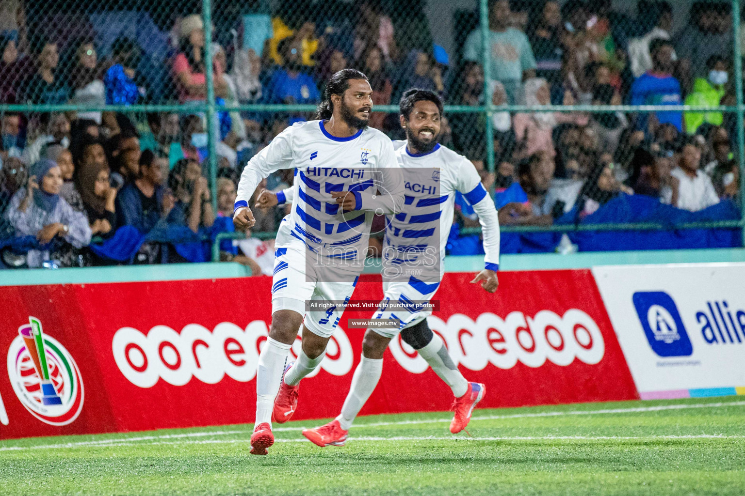 STO RC Vs Team Fenaka in the Quarter Finals of Club Maldives 2021 held in Hulhumale, Maldives on 13 December 2021. Photos: Shu Abdul Sattar / images.mv