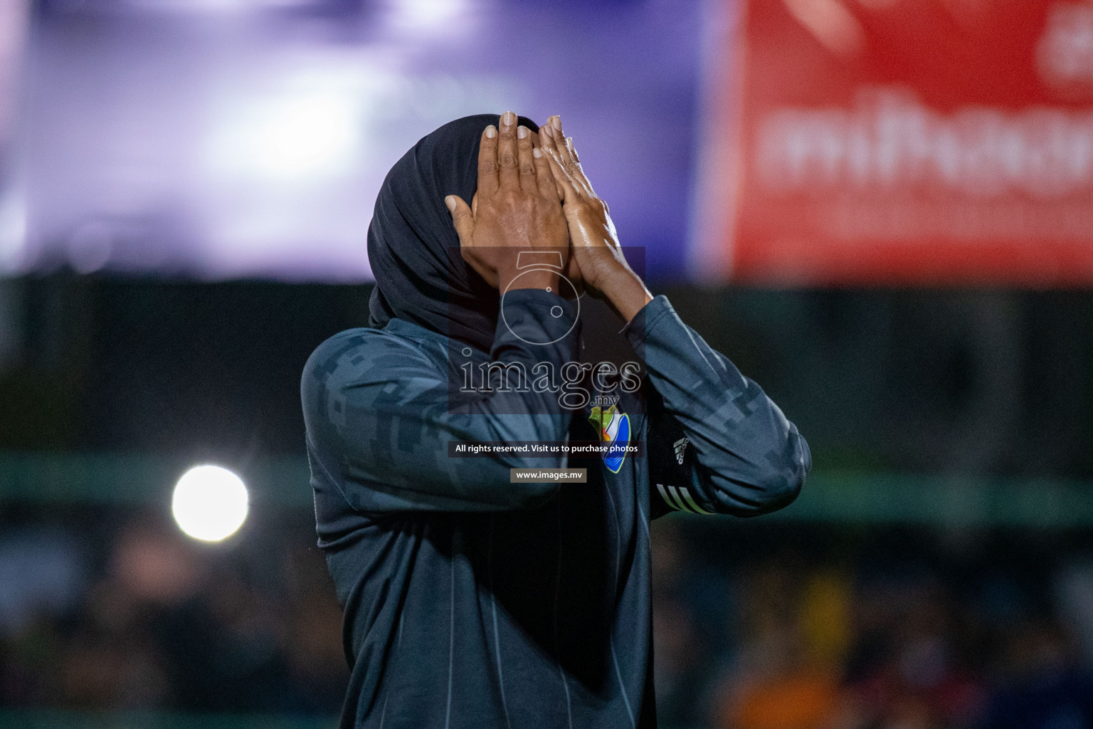 Club WAMCO vs DSC in the Semi Finals of 18/30 Women's Futsal Fiesta 2021 held in Hulhumale, Maldives on 14th December 2021. Photos: Ismail Thoriq / images.mv