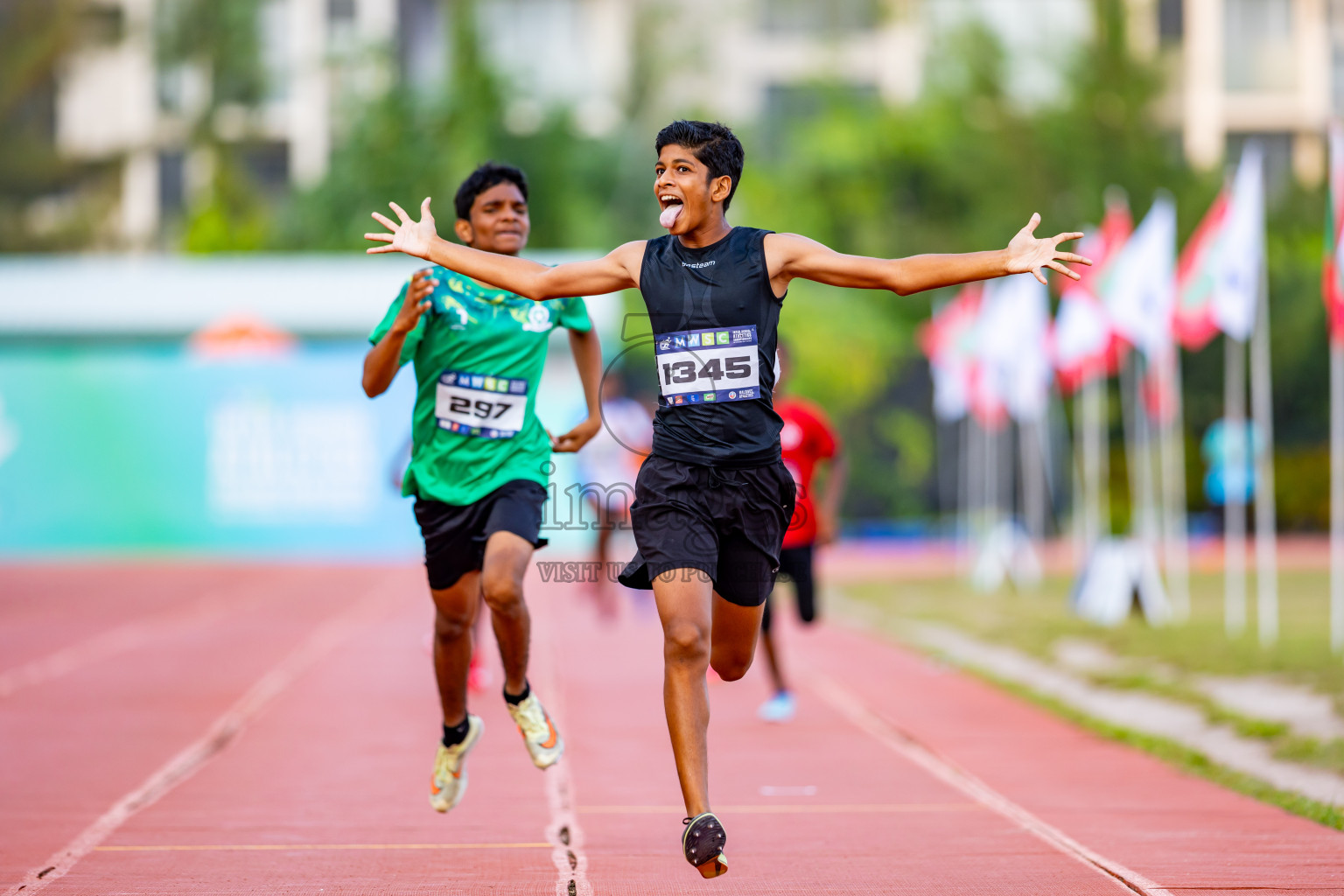 Day 5 of MWSC Interschool Athletics Championships 2024 held in Hulhumale Running Track, Hulhumale, Maldives on Wednesday, 13th November 2024. Photos by: Nausham Waheed / Images.mv