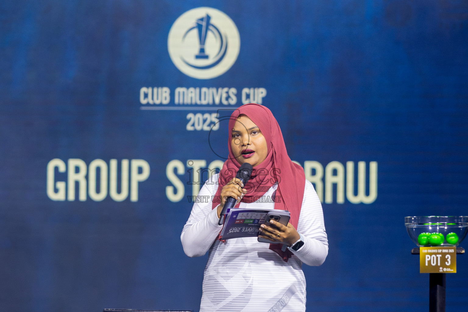 Draw for Club Maldives Cup 2025 was held on Friday, 12th September 2025 at PSM Studio. 
Photos: Ismail Thoriq/images.mv