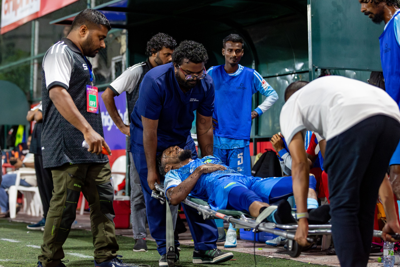 CLUB HDC vs CLUB FEN in Club Maldives Cup 2024 held in Rehendi Futsal Ground, Hulhumale', Maldives on Monday, 23rd September 2024. 
Photos: Mohamed Mahfooz Moosa / images.mv