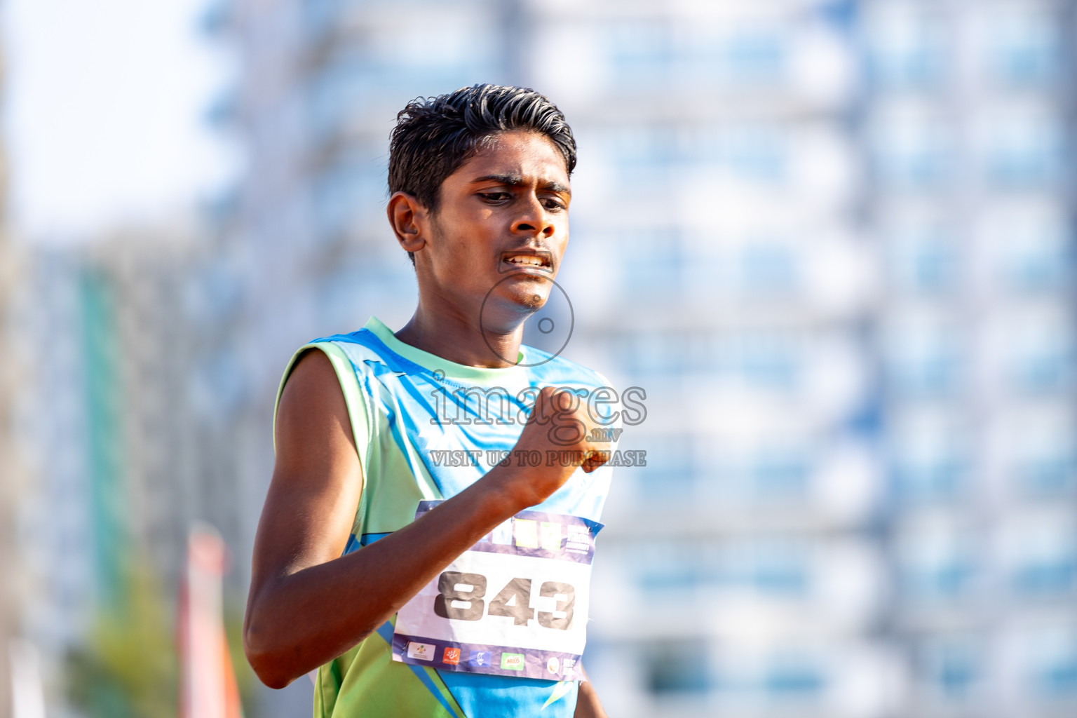 Day 4 of MWSC Interschool Athletics Championships 2024 held in Hulhumale Running Track, Hulhumale, Maldives on Tuesday, 12th November 2024. Photos by: Raaif Yoosuf / Images.mv