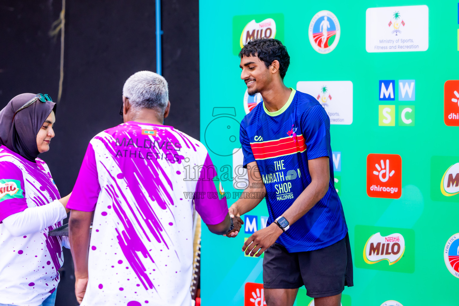Day 2 of 12th Milo Association Championships was held in Ekuveni Track at Male', Maldives on Friday, 25th April 2025. Photos: Nausham Waheed / images.mv