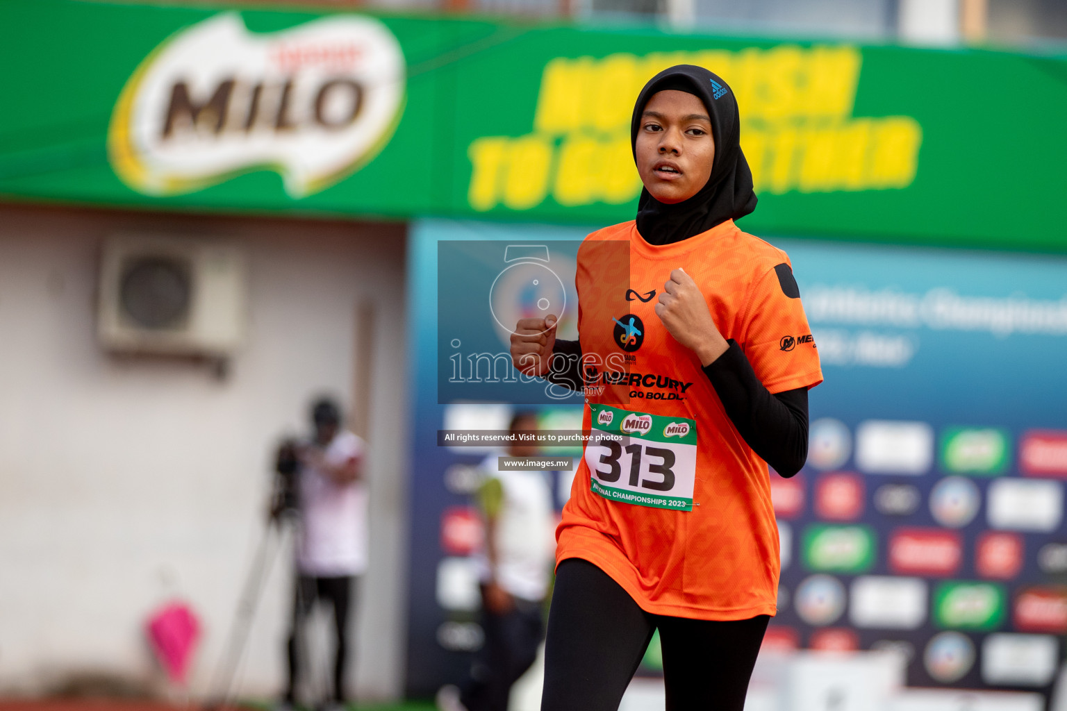 Day 2 of National Athletics Championship 2023 was held in Ekuveni Track at Male', Maldives on Friday, 24th November 2023. Photos: Hassan Simah / images.mv