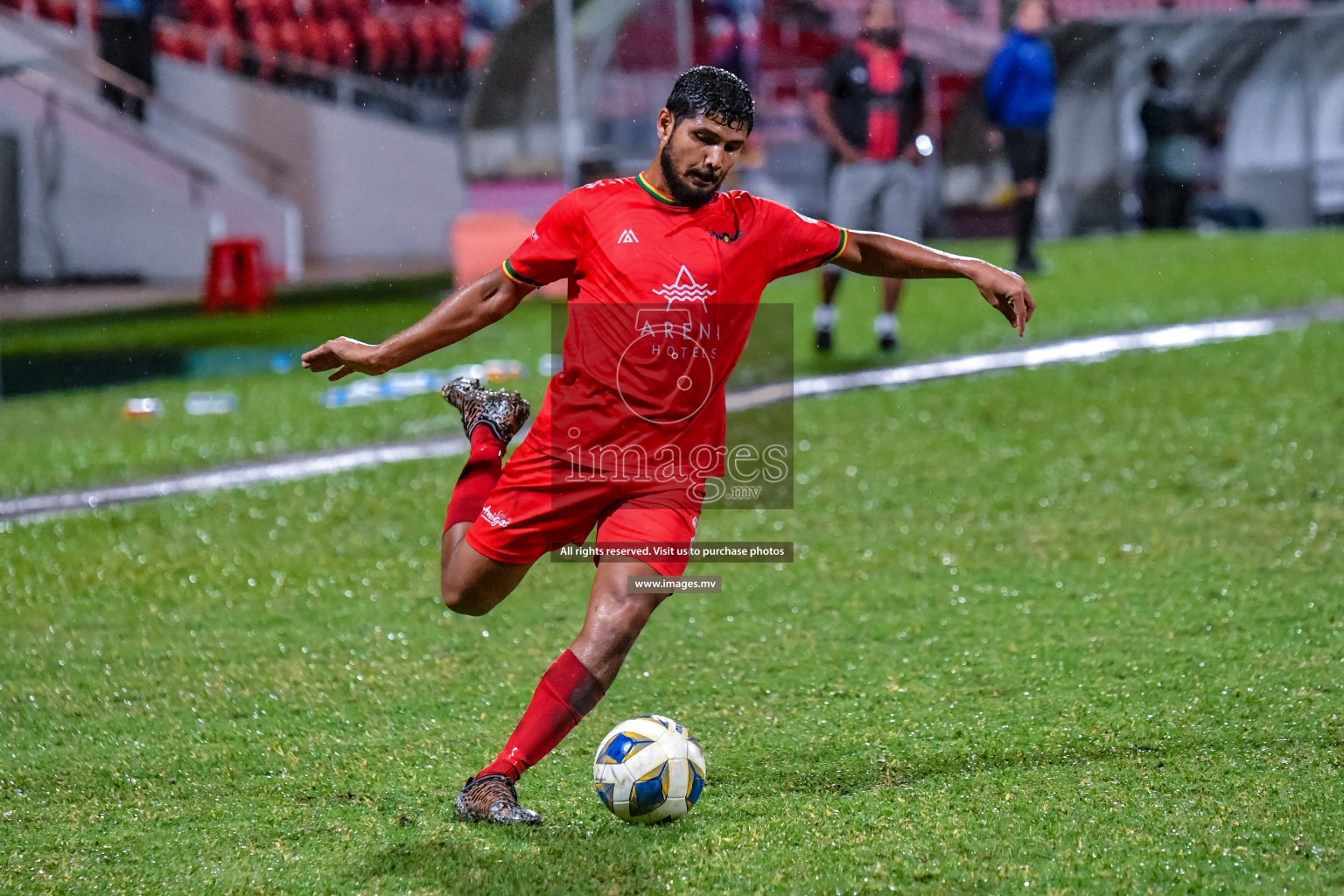 Da Grande vs Club Teenage in Dhivehi Premier League Qualification 22 on 24th Aug 2022, held in National Football Stadium, Male', Maldives Photos: Nausham Waheed / Images.mv