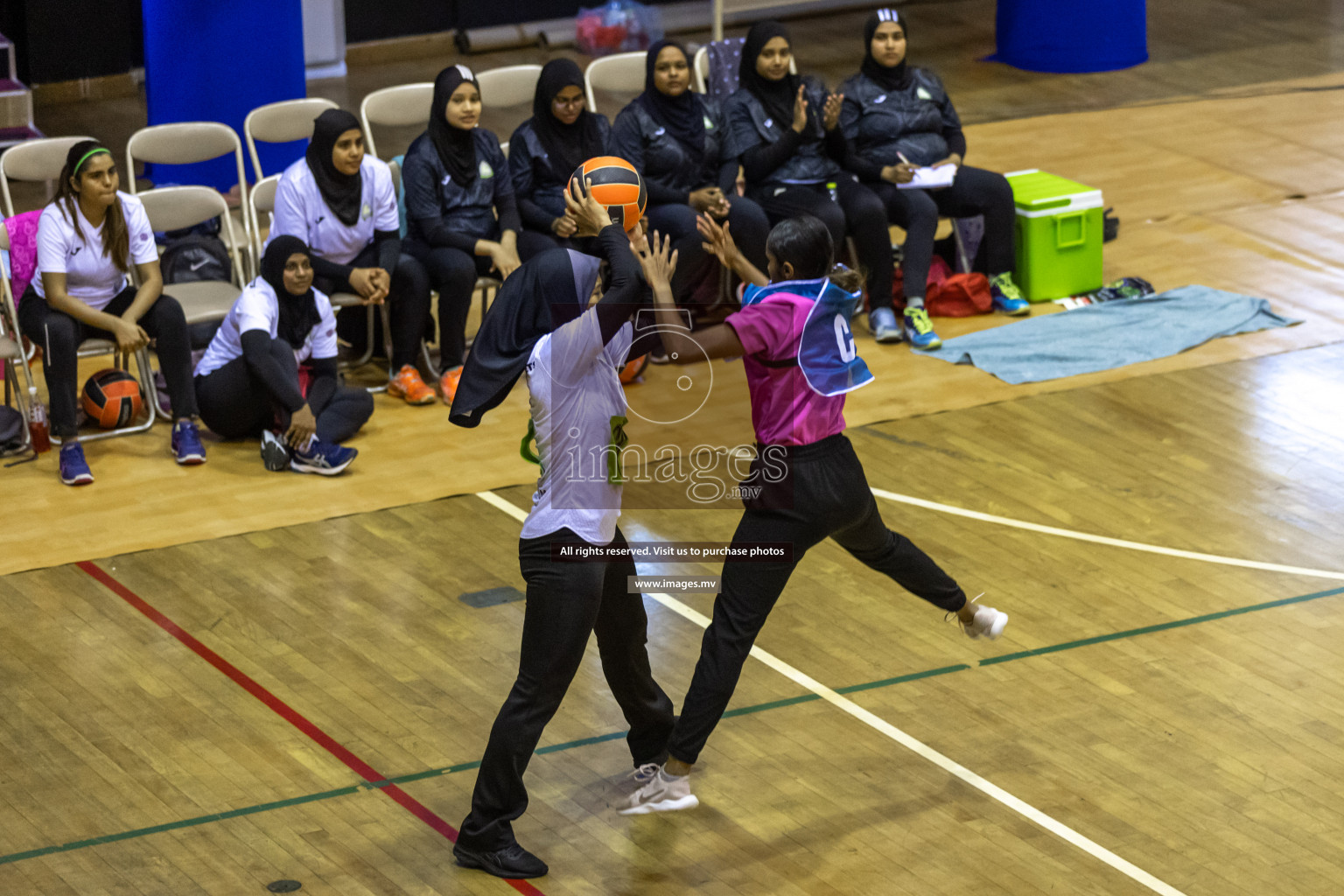 Sports Club Shining Star vs Club Green Streets in the Milo National Netball Tournament 2022 on 17 July 2022, held in Social Center, Male', Maldives. Photographer: Hassan Simah / Images.mv