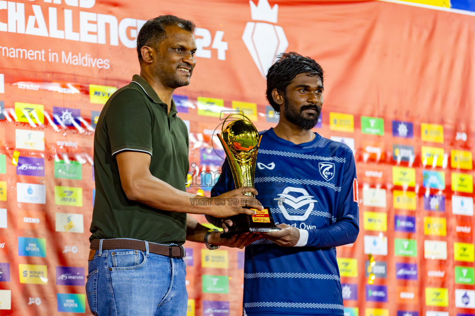 K. Gaafaru VS B. Eydhafushi in Zone 3 Group Stage Final on Day 38 of Golden Futsal Challenge 2024 which was held on Friday, 23rd February 2024, in Hulhumale', Maldives 
Photos: Hassan Simah/ images.mv