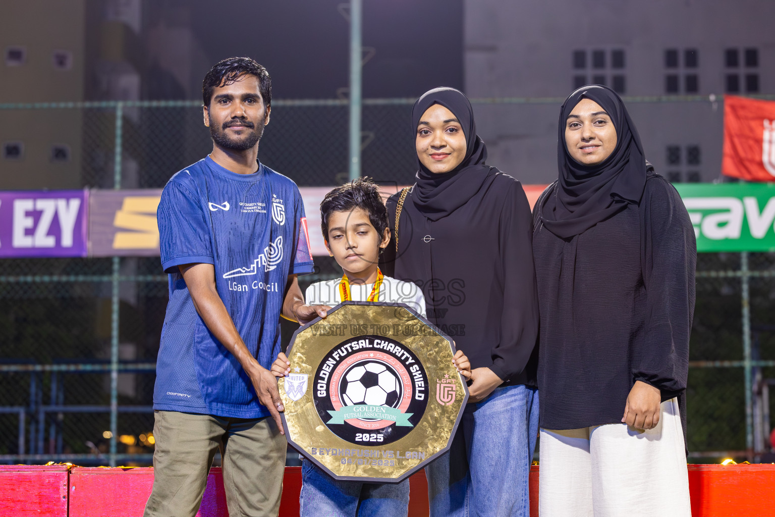 Opening of Golden Futsal Challenge 2025 with Charity Shield Match between L.Gan vs B.Eydhafushi was held on Saturday, 4th January 2025, in Hulhumale', Maldives Photos: Ismail Thoriq / images.mv