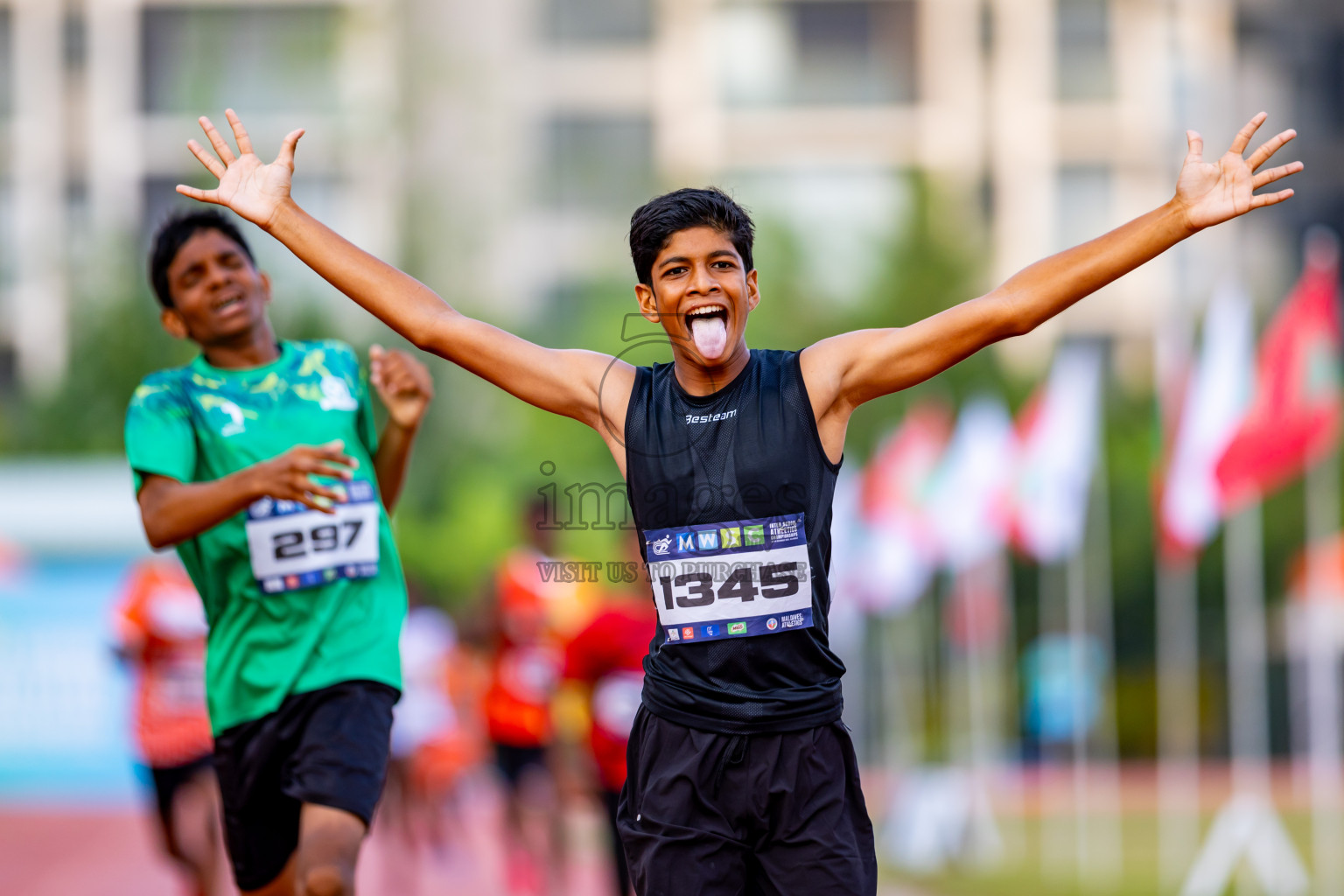 Day 5 of MWSC Interschool Athletics Championships 2024 held in Hulhumale Running Track, Hulhumale, Maldives on Wednesday, 13th November 2024. Photos by: Nausham Waheed / Images.mv