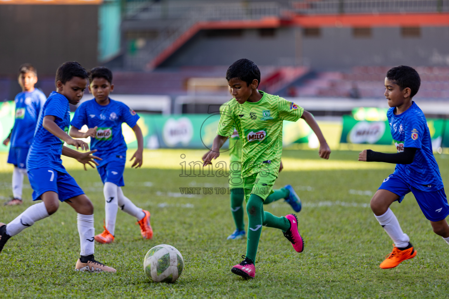 Day 2 of MILO Kids Football Fiesta was held at National Stadium in Male', Maldives on Saturday, 24th February 2024.