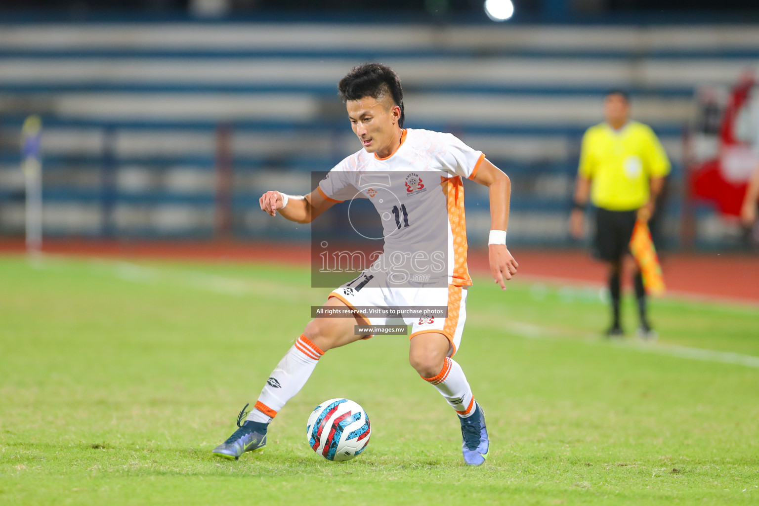 Bhutan vs Bangladesh in SAFF Championship 2023 held in Sree Kanteerava Stadium, Bengaluru, India, on Wednesday, 28th June 2023. Photos: Nausham Waheed, Hassan Simah / images.mv