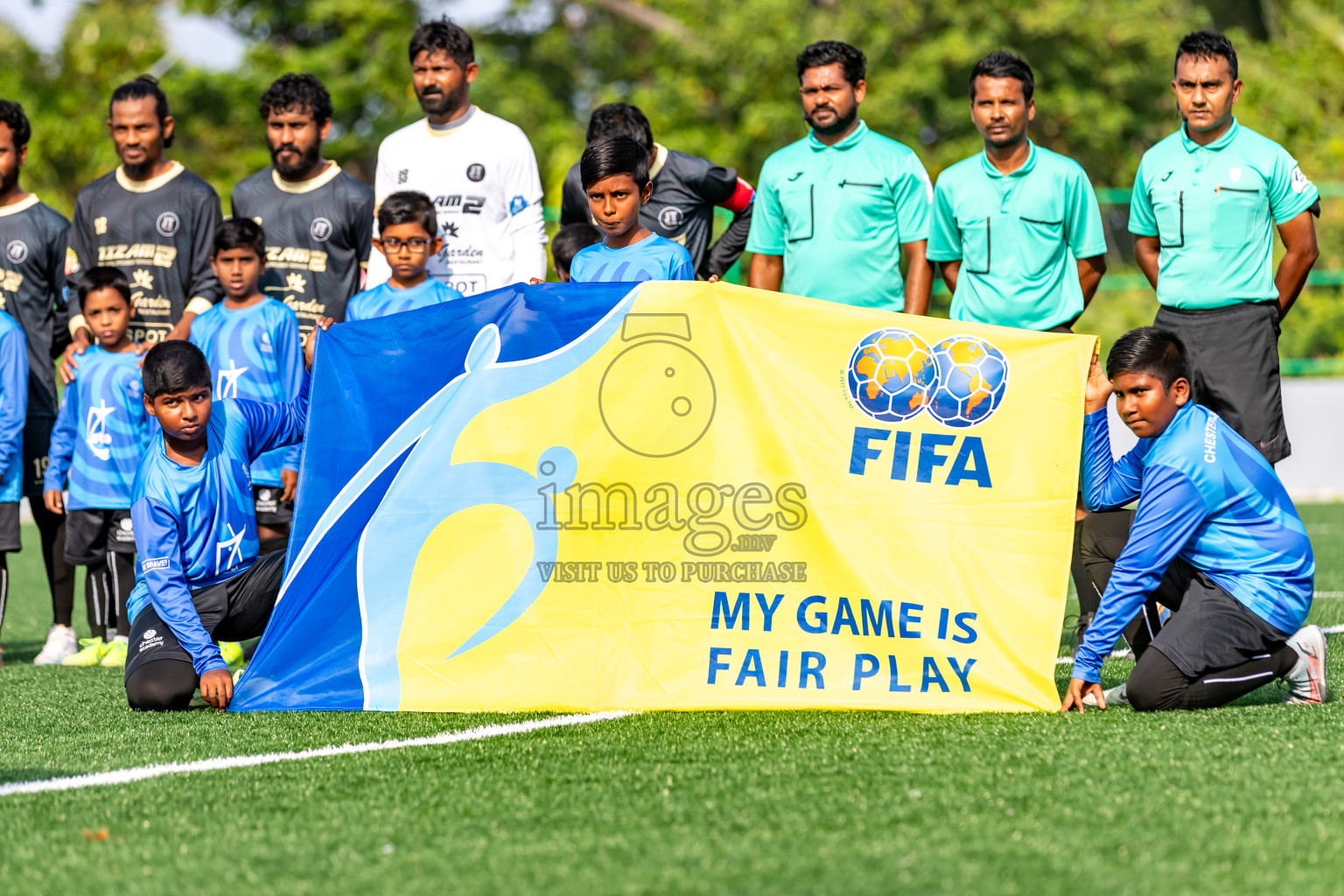 JT Sports vs Kanmathi Juniors from Final of Manadhoo Council Cup 2024 in N Manadhoo Maldives on Tuesday, 27th February 2023. Photos: Nausham Waheed / images.mv