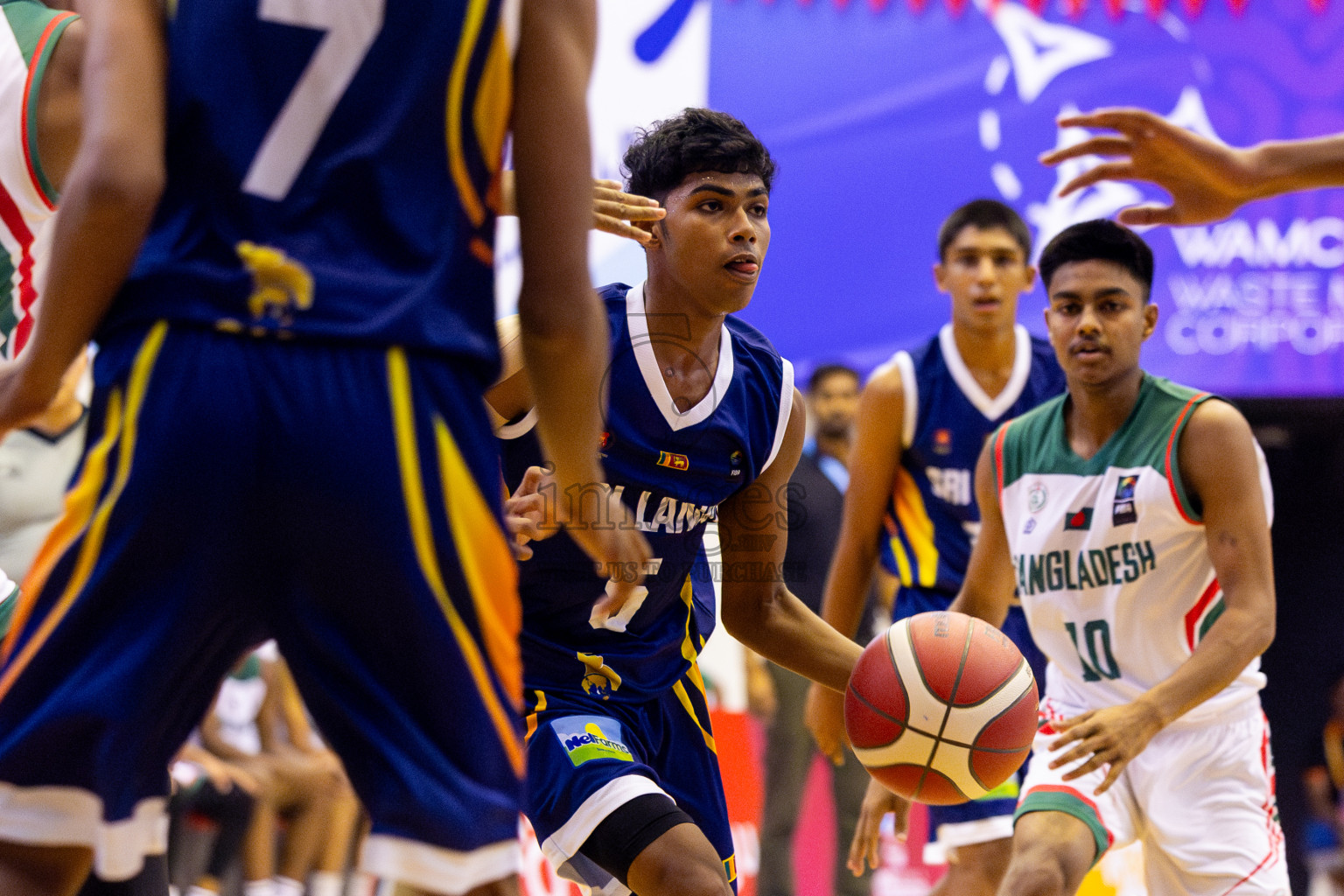 Sri Lanka vs Bangladesh in Day 2 of Under 16 Asian Cup SABA Qualifiers 2025 was held in Social Center, Male', Maldives on Friday, 13th June 2025. Photos: Nausham Waheed / images.mv